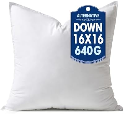 MIULEE 16x16 Inch Synthetic Down Alternative Pillow Insert by MIULEE