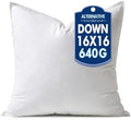 MIULEE 16x16 Inch Synthetic Down Alternative Pillow Insert by MIULEE