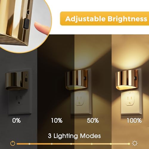 L LOHAS LED Night Lights Plug into Wall, Dimmable Night Light 2 Pack - Image 4