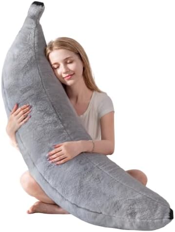 HIGOGOGO Banana Shape Memory Foam Body Pillow, Novelty Soft Long Stuffed Pillow by HIGOGOGO