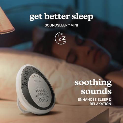 Homedics White Noise Sound Machine, Small Travel Sound Machine - Image 2