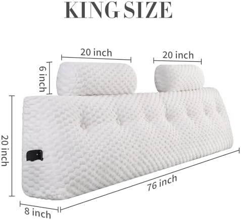 EUHAMS Headboard Pillow King - Image 2