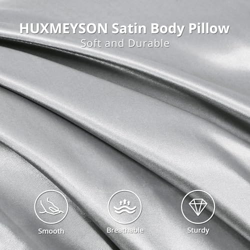 HUXMEYSON Body Pillow with Satin Pillowcase, Body Pillow - Image 3