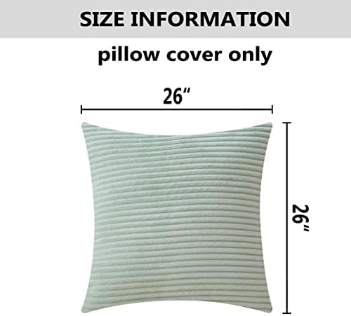 Home Brilliant Summer Throw Pillow Cover 26x26 Set of 2 Euro Shams Super Soft - Image 5