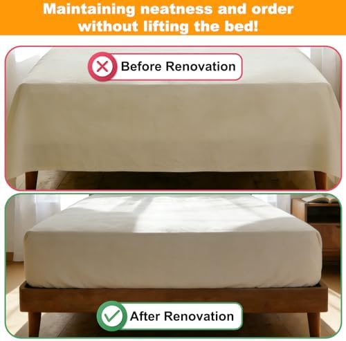 Mattress Lifter & Bed Maker Tool Set, Acacia Wood Effortless Bed Sheet Tucking - Image 7