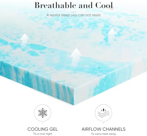 DUMOS CertiPUR-US Certified, Cooling Gel Infused, Breathable Soft Comfy Padding - Image 5