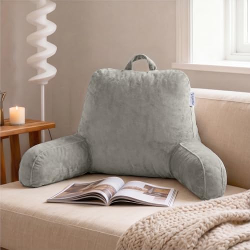 Memory Foam Reading Pillow for Sitting in Bed, Sage Green - Image 2