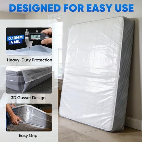 TICONN 1PK Plastic Mattress Bags - Image 2