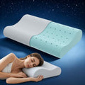 Releep Gel Memory Foam Pillow, Wave Contour Neck Support Pillow, Cooling by Releep
