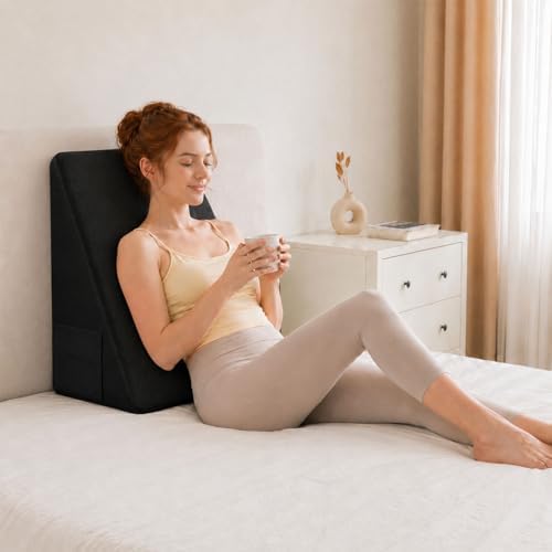 OAISZ Wedge Pillow for Sleep Apnea, 12-Inch Memory Foam Top - Image 2