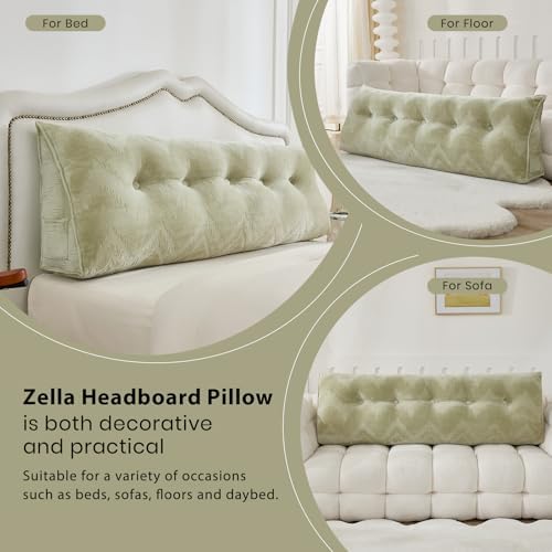 Zelladorra Headboard Pillow Twin, Triangular Wedge Pillow Headboard - Image 4