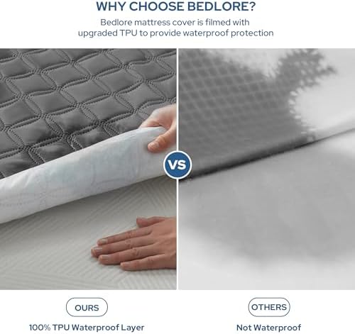 BEDLORE Waterproof RV Queen Size Mattress Protector, Deep Pocket Fit - Image 2
