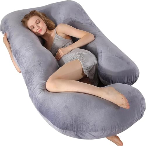 Elover U Shaped Pregnancy Pillow, Full Body Maternity Support by Elover