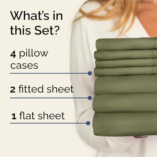 Split King 7 Piece Bed Sheet Set - Image 2