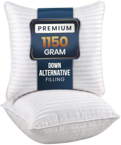 Utopia Bedding Bed Pillows for Sleeping, Pillows European Size Set of 2 by UTOPIABEDDING