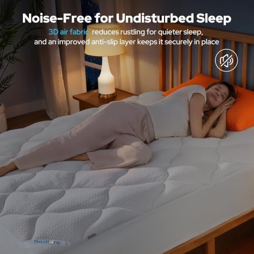 BEDLORE Waterproof Full Size Mattress Pad, Breathable Mattress Protector - Image 4