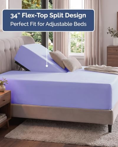 CGK Linens Extra Deep Flex Top Split Head King Fitted Sheet Only - Image 3