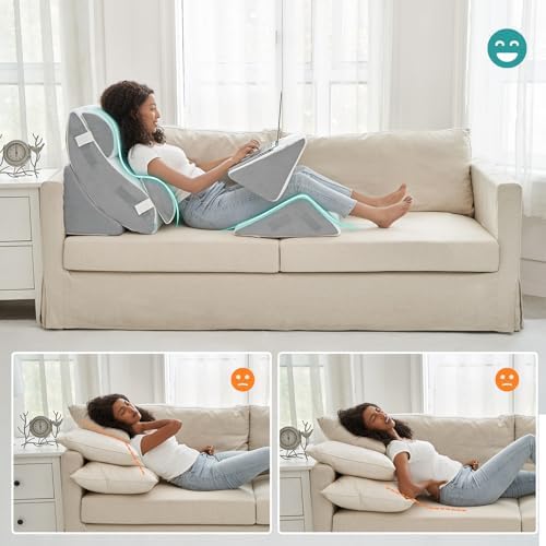 Hansleep Bed Wedge Pillow Set for After Surgery 6PCS, Post Surgery Pillow for - Image 7