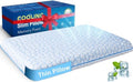 Ultra Thin Flat Pillows for Sleeping, Cooling Slim Memory Foam Pillow 2.25 in by SUPAMODERN