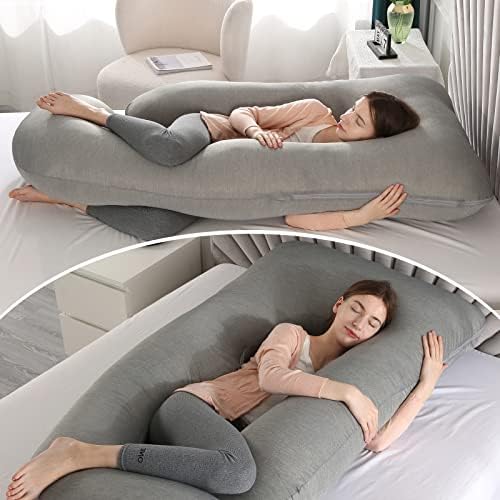 Elover U Shaped Pregnancy Pillow, Full Body Maternity Support - Image 3