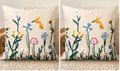 Embroidered Throw Pillow Cover 18x18 Inch by Kokaaee