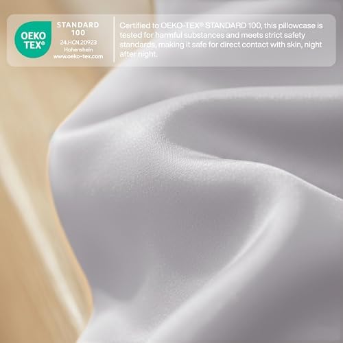 QUEENSBAY Queen Pillow Cases Set of 2, Microfiber Cooling Pillowcases, Soft - Image 5