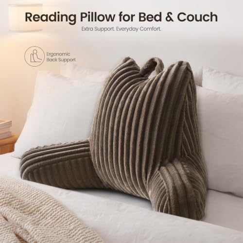 Reading Pillow for Sitting up in Bed, Adjustable Memory Foam Bed Rest Pillow - Image 5