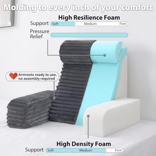ENITYA 19" Large Back Pillow for Bed Sitting Up - Image 2