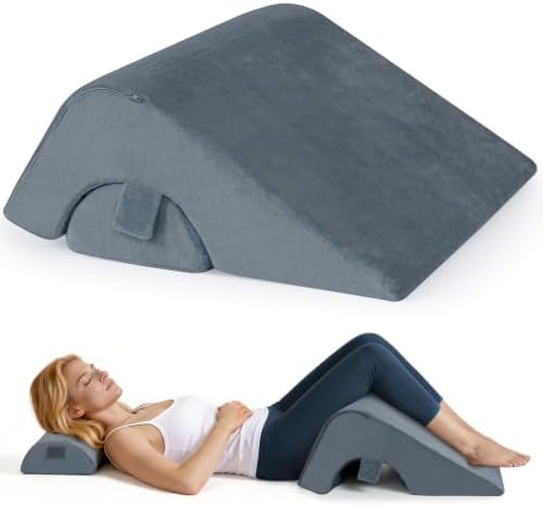 Ganondorf Knee Pillow for Back Sleeping, Premium Foam Wedge Pillow for Legs by Ganondorf