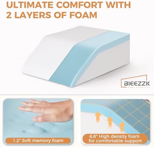 BIEEZZK Leg Elevation Pillow Blood Circulation, 23.6×16.8×8in - Image 4
