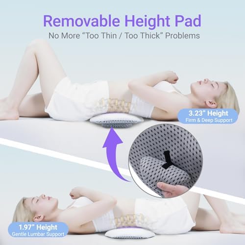 Lumbar Support Pillow for Sleeping, Memory Foam Lower Back Pillow - Image 2