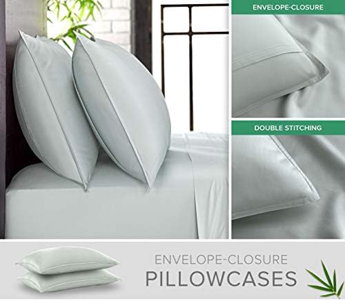 Pure Bamboo Twin Sheets, Genuine 100% Organic Viscose Derived from Bamboo Bed - Image 3
