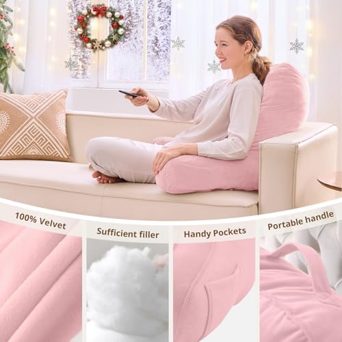 Sasttie Reading Pillow for Bed, Back Pillow for Sitting Up - Image 5