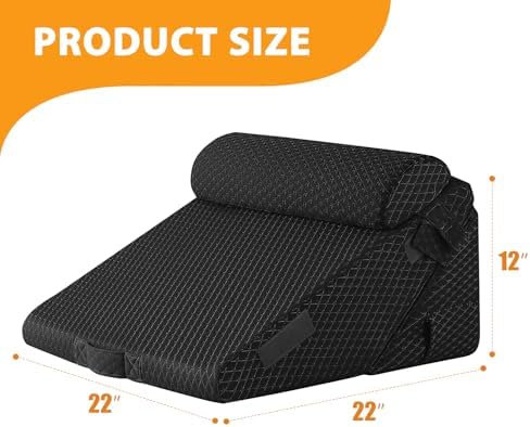 Ruqmuis Wedge Pillow Set for After Surgery, Incline Pillow Wedge for Headboard - Image 3
