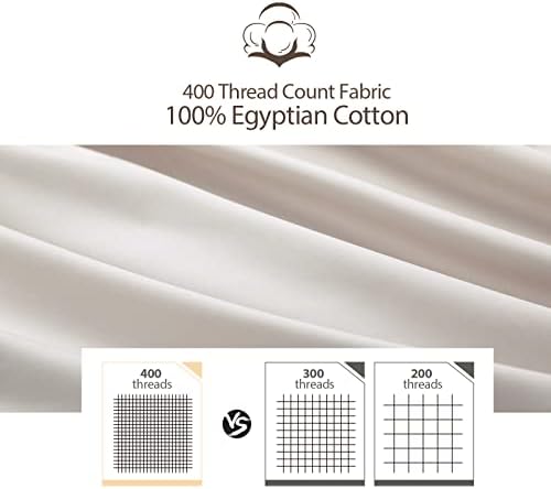 100% Egyptian Cotton King Size Pillow Protectors - Image 2