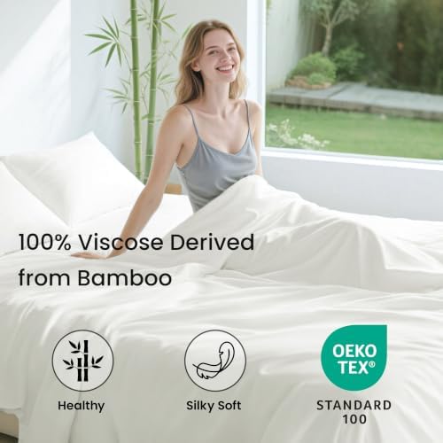 Love's cabin 4 Piece Full Size Sheet Set, 100% Rayon Derived from Bamboo - Image 2