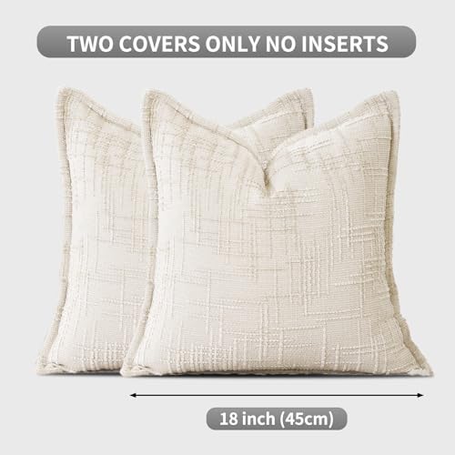HPUK Chenille Throw Pillow Covers 18x18 Inch, Soft Woven Texture - Image 5