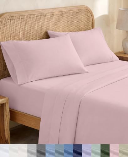 California Design Den 100% Organic Cotton Queen Sheet Set Deep Pocket by CaliforniaDesignDen