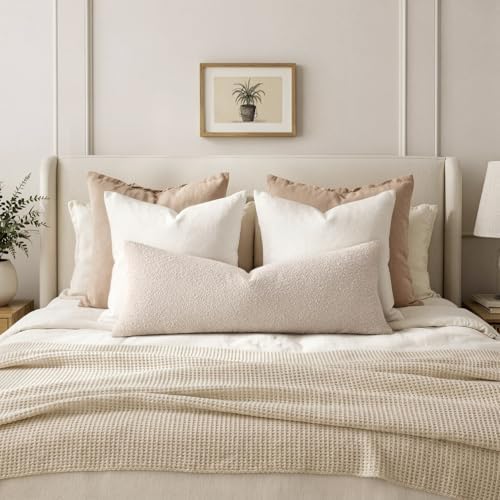MIULEE Textured Boucle Lumbar Pillow Cover - Image 3