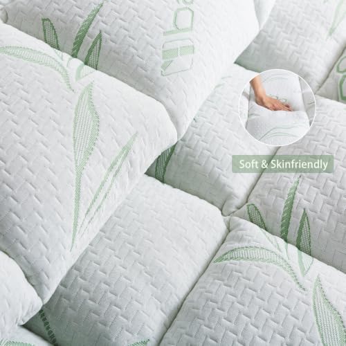 WhatsBedding Mattress Topper Twin, Soft Pillow Top Mattress Topper - Image 3