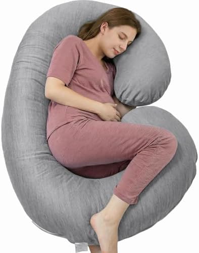 1 MIDDLE ONE Pregnancy Pillow, C Shaped Full Body Pillow by 1MIDDLEONE