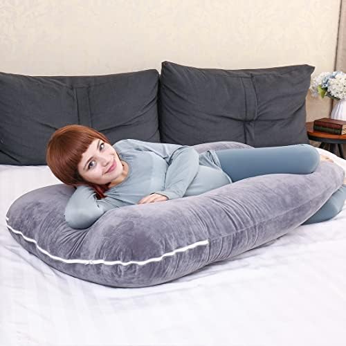MOON PINE Pregnancy Pillow, U Shaped Full Body Pillow - Image 6