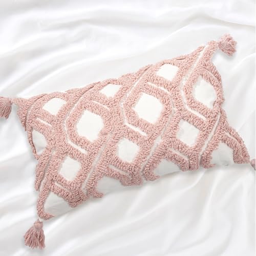 Lumbar Boho Pillow Covers 12x20 Tufted - Image 4