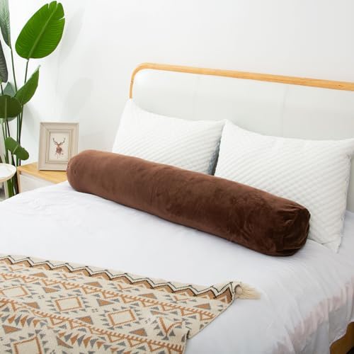 1 MIDDLE ONE Round Body Pillow for Adults, Long Bolster Pillow for Bed - Image 5