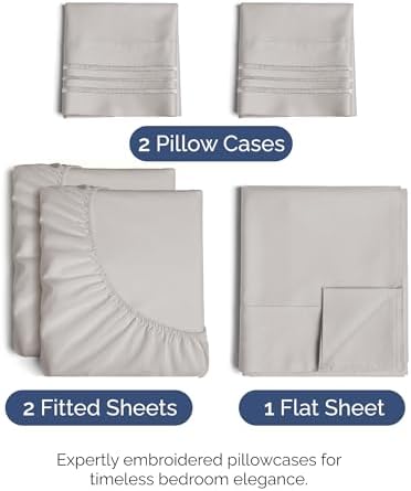 Split King Size 5 Piece Sheet Set - Image 2