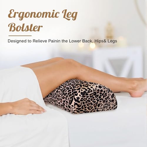 Knee Pillow for Back Sleeping – Half Moon Bolster Pillow for Under Knee While - Image 4