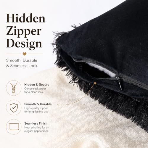 REAFORT Long Hair Faux Fur Body Pillow Cover 21"x54", Hidden Zipper - Image 7