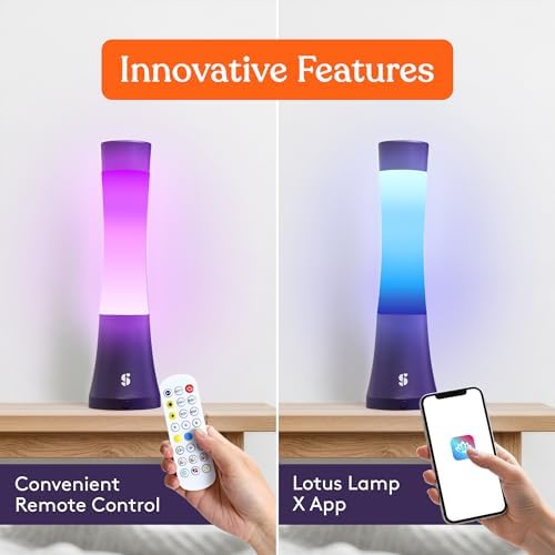 Special Supplies Sensory Light Lava Lamp for Teens and Adults – Color Changing LED Desk Lamp with Remote – Calming Night Light for Sensory Room, Bedroom, Therapy, Relaxation, Décor (Purple) - Image 4