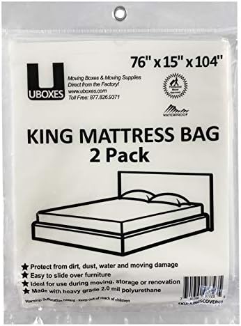 Uboxes King Mattress Poly Covers by uBoxes