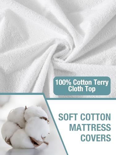 Bedecor Twin XL Split King Waterproof Mattress Protector Fits 9-18" Depth - Image 3